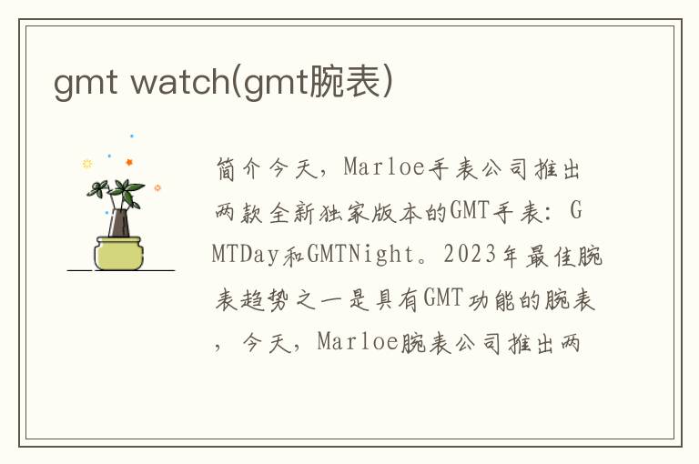 gmt watch(gmt腕表)