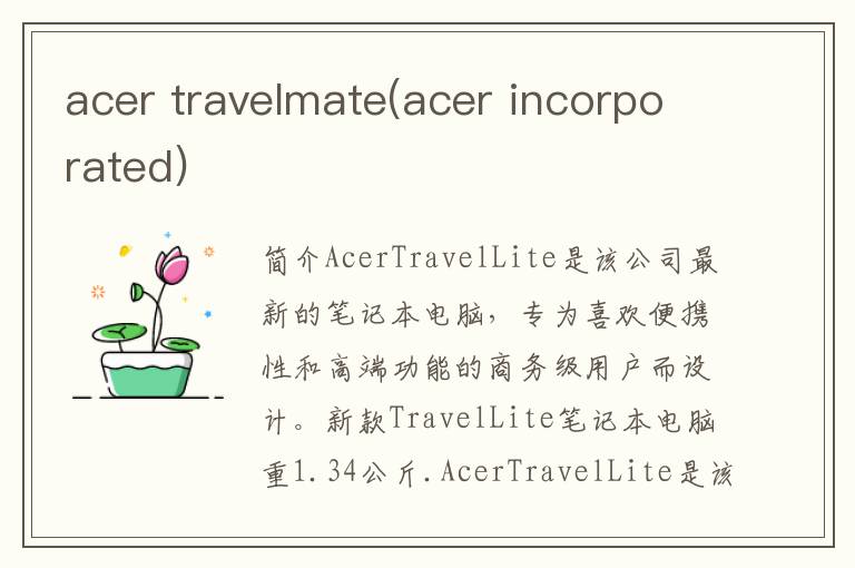 acer travelmate(acer incorporated)