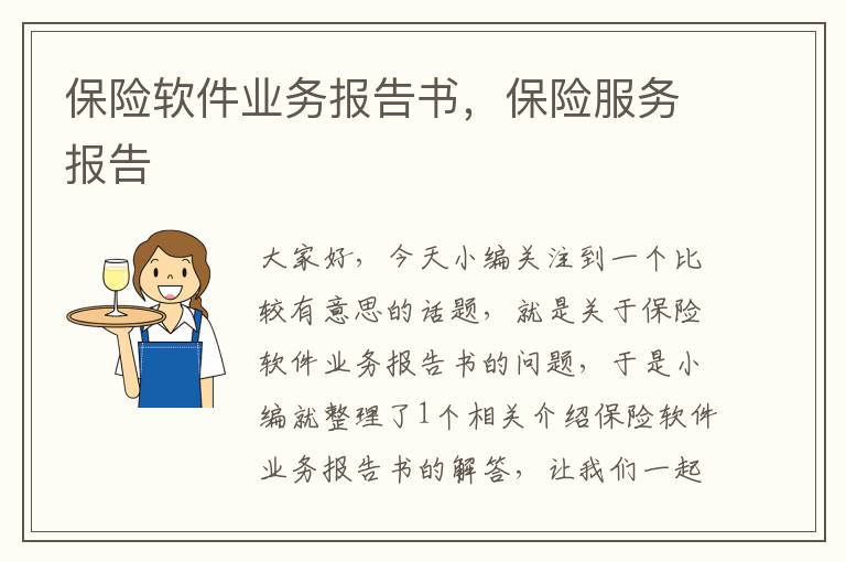 保险软件业务报告书，保险服务报告