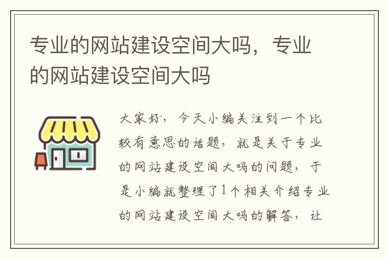 专业的网站建设空间大吗，专业的网站建设空间大吗